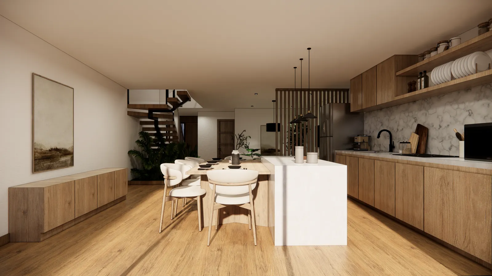 CASA ASIA — Cocina con isla