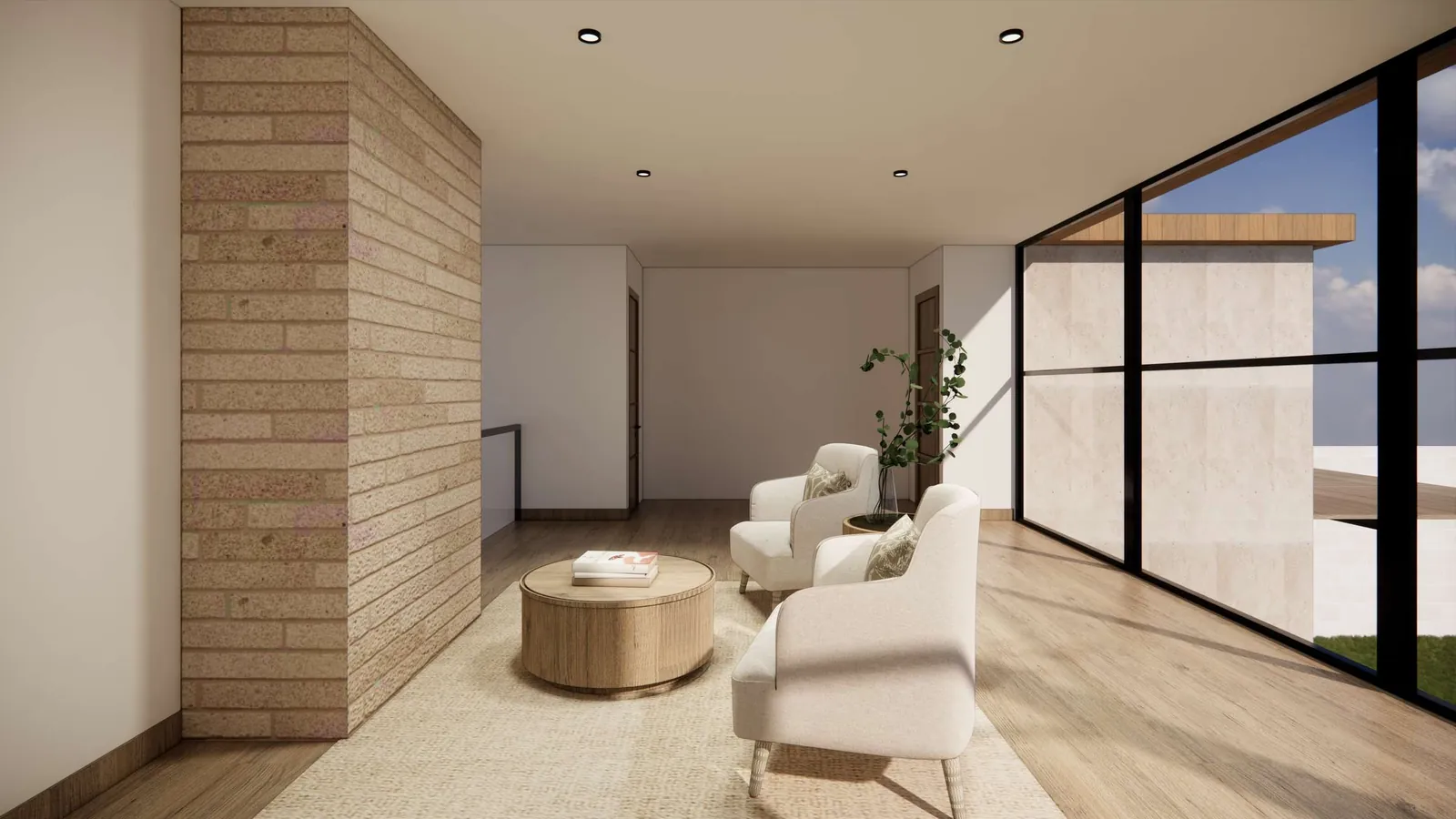 CASA AUCALLAMA — Estar del segundo piso
