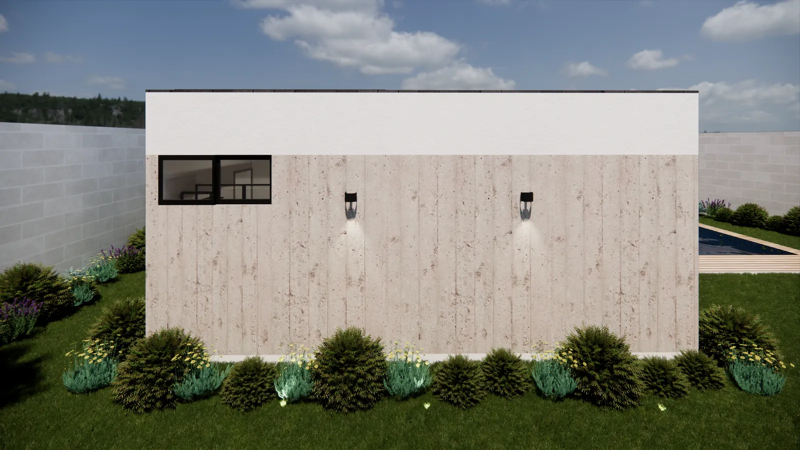 CASA LA MOLINA — Fachada posterior