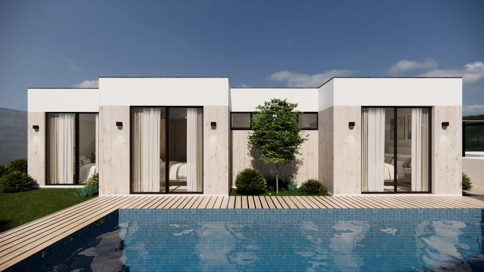 CASA LA MOLINA — Vista lateral (la piscina se cotiza aparte)