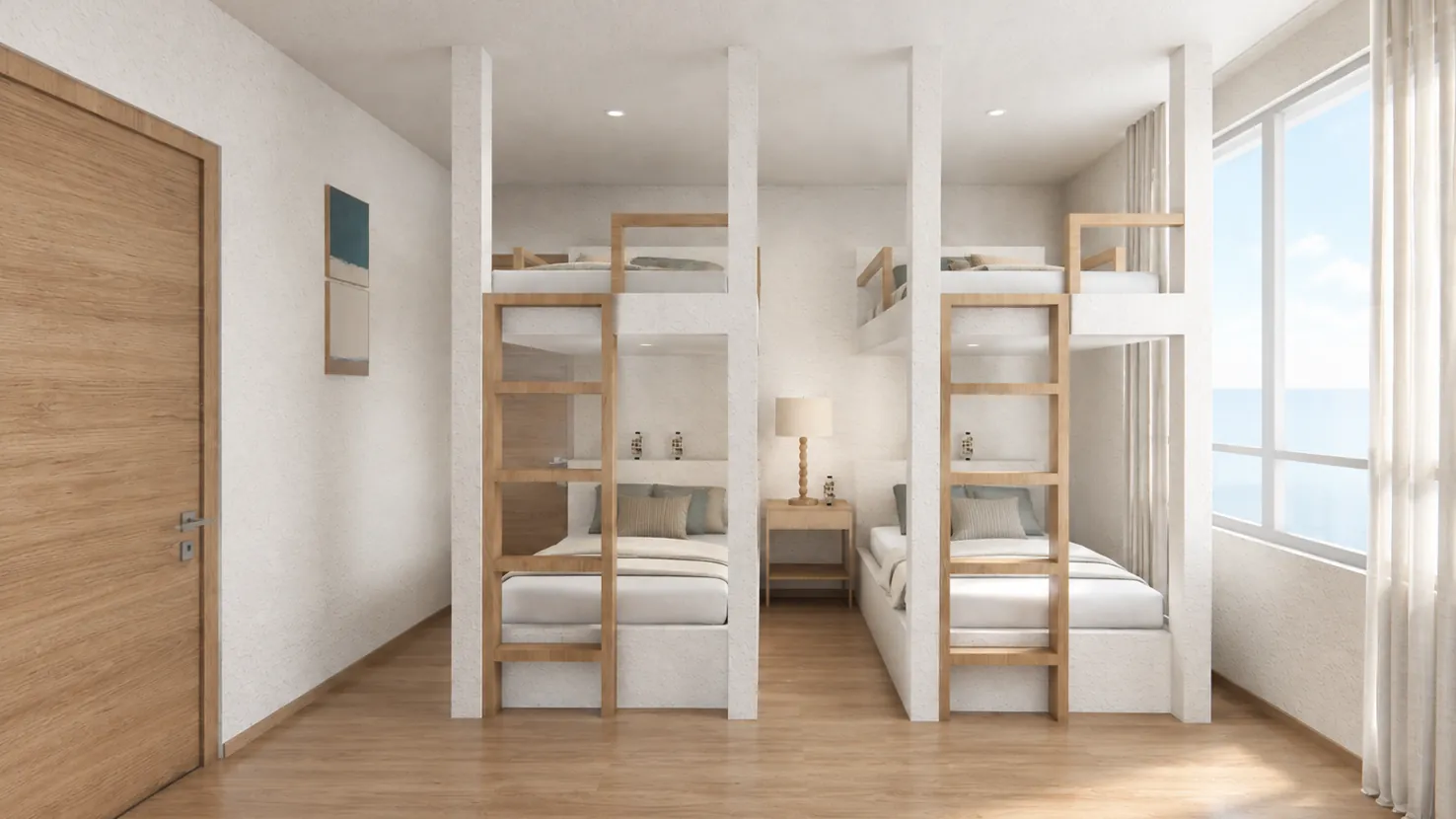 CASA LAGUNAS — Dormitorio con camarotes