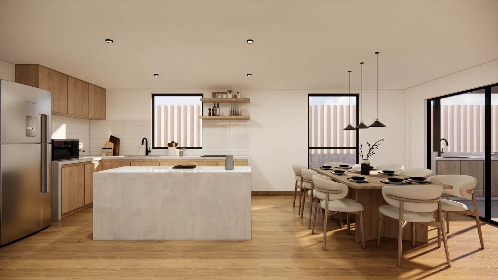 CASA ZORRITOS — Cocina y comedor
