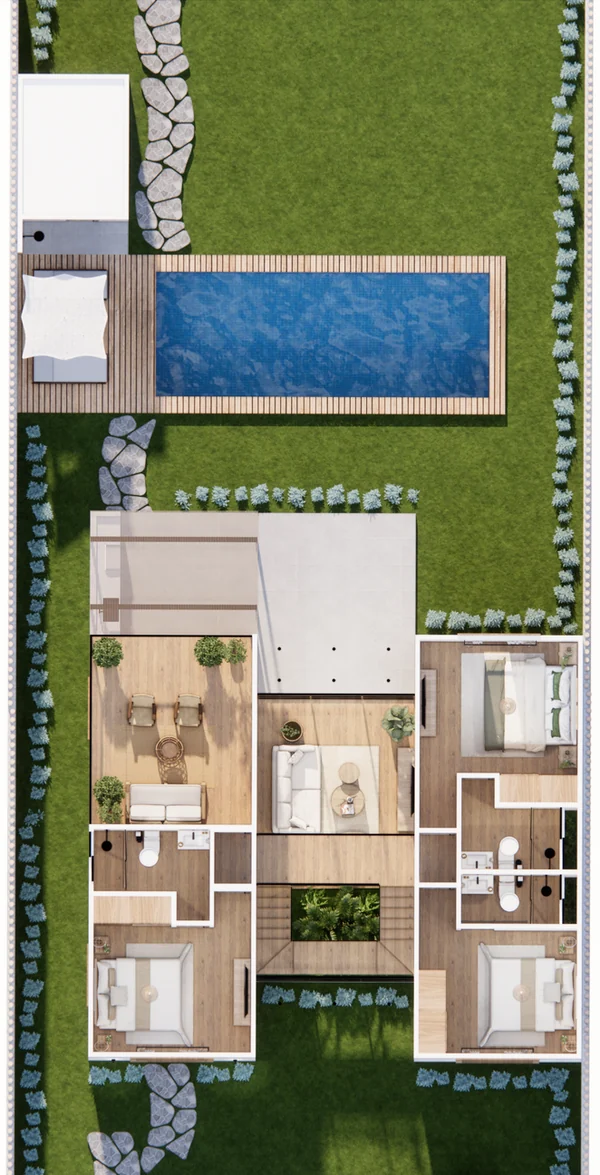 Plano de distribución del segundo piso de CASA ZORRITOS