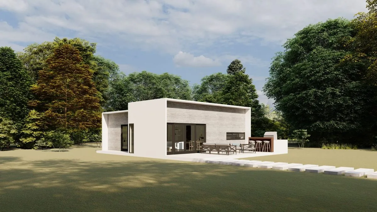 Render del modelo MÓNACO de Sip House