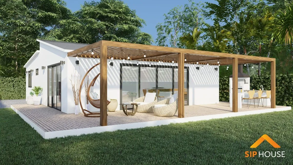 Render del modelo OPORTO de Sip House
